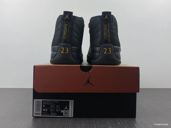 CT8013-071 Jordan Air 12 Taxi Black 0912